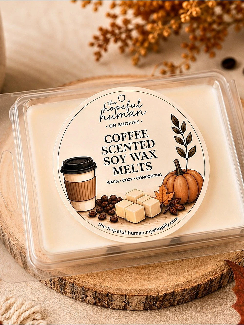 The Hopeful Human Coffee Scented Soy Wax Melts